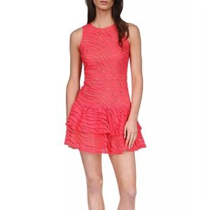 Net MICHAEL Michael Kors Cotton Sleeveless Eyelet Ruffle Dress Sz 2